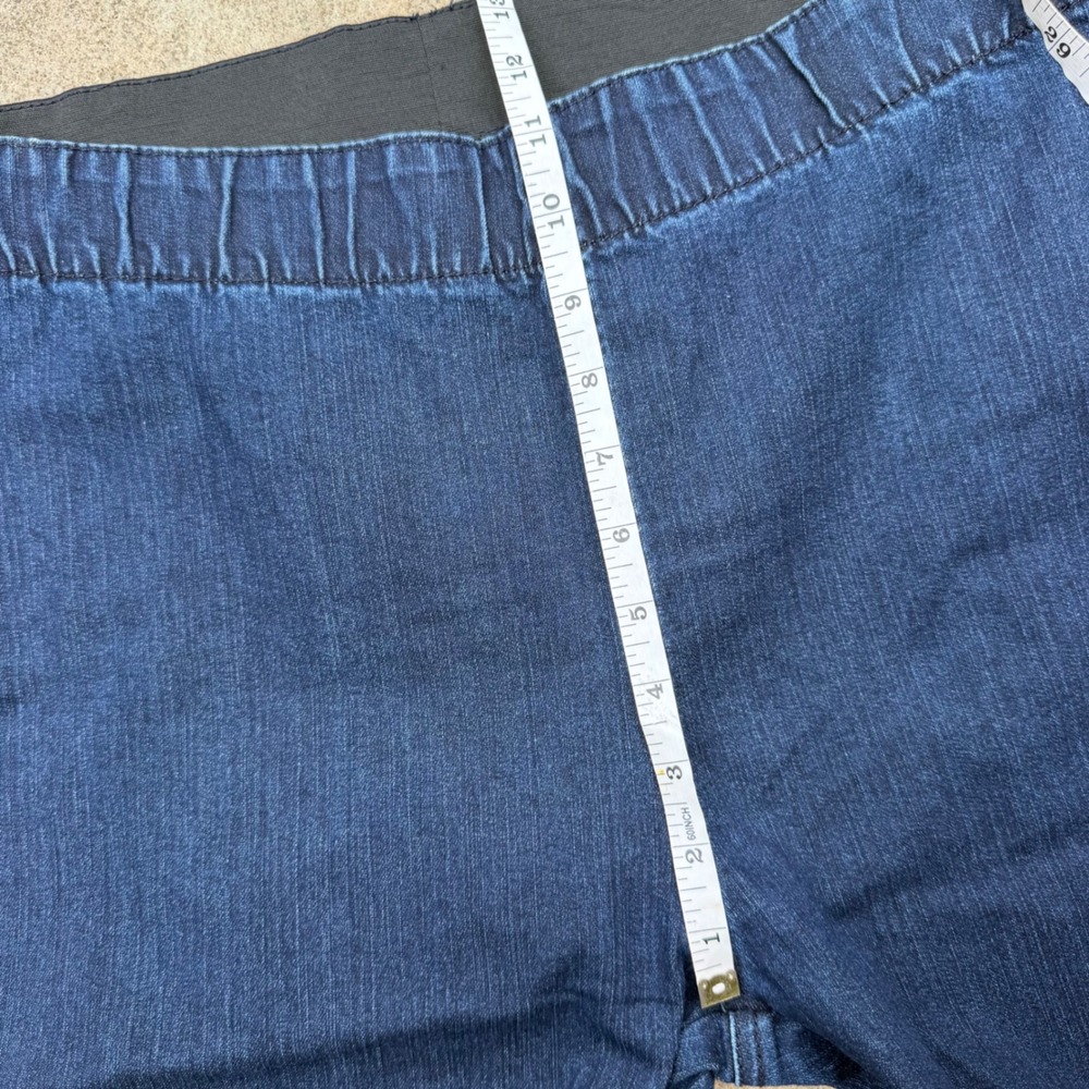 Miraclebody Jeans Women 16 Blue Pull On Slimming Stretch Denim Jeggings Casual - Picture 8 of 10